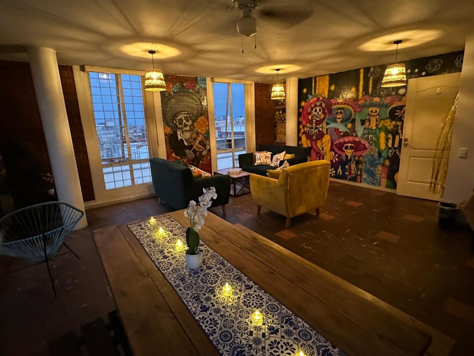 Casa Talavera Hostel เม็กซิโกซิตี้ ภายนอก รูปภาพ